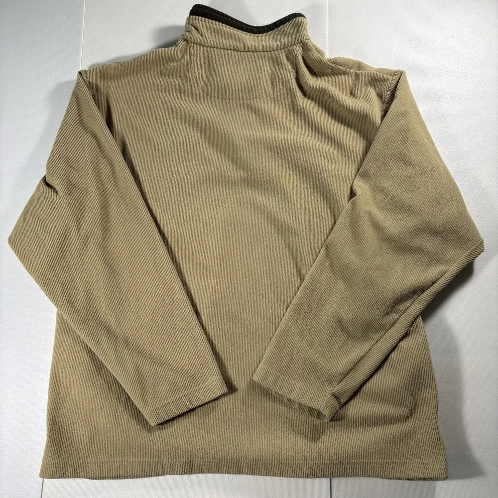 Northeast Outfitters Men's XL Beige Fleece Quarter Zip Pullover Mock Neck